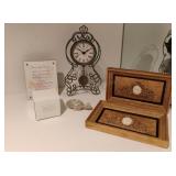 Infinity Clock, Carved Stone Turtle/Assorted House