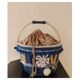 Sewing Basket with Contents