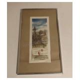 Framed Watercolor 15x9