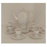 Rosenthal Maria Coffee Pot and Mugs 1 chipped