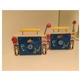 Pair of Vintage Fisher Price Toy Radios