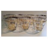 Culver Coronet Low Ball Glasses- Set of 7