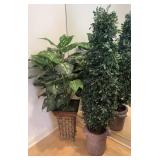 Faux House Plants Tall one is Shedding some leafs