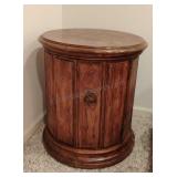 Solid Round Table w/Storage