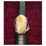 Large Stone Ring 925 size 8.5