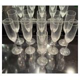 Crystal villeroy & Boch Champagne Flutes (11)