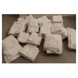 White Towels -7 Bath, 30 Hand, 8 Washcloths