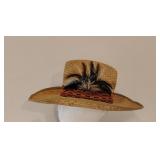 Vintage Straw Cowboy Hat