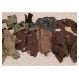 Box of Military Uniform Pieces