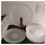 Arcoroc Fleur - 8 Pasta Bowls, 4 Dinner Plates