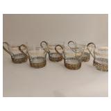 Vintage Libbey Greek Key Glass set of 6