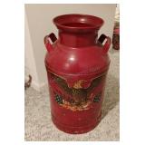 Vintage Twin Pines Americana  Metal Milk Can