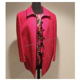 Ladies Christian Ruperto Red Blazer w/Blouse