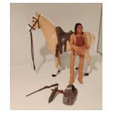 Vintage Native American Indian & Horse Toy *