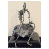 Wire Sculpture 9.5 inches tall Marked on Bottom