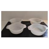 Vintage Anchor Hocking Milk Glass Bowls 1 chipped