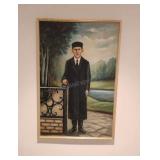 Vintage Framed Painting 37.5x25