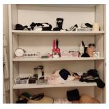 Master Bedroom Closet Shelving Unit Contents