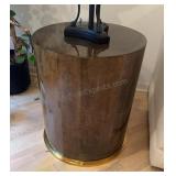 Round pedestal side table 20x24 inches tall