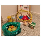 Softball, Tennis Balls and Yard Games