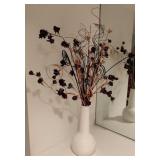 California USA Pottery Vase w/Artificial