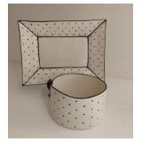 Art Pottery Bowl and Plate Set