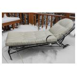Outdoor Metal Lounger w/Cushions