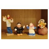 Dancing Couple Salt & Pepper Shakers, Sabra Folk