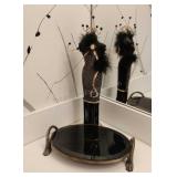 Jewelry Hanger and Handled Vanity Tray