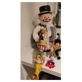 Alvarez Mexican Folk Art Paper Mache Clown Figure/