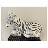 Ceramic Zebra 16x11.5 inches tall