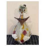 Murano Glass Clown 11 inches tall Hairline Crack