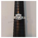 Ladies Sterling CZ Ring 8.5