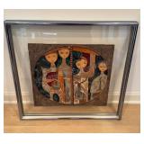 J. Ruth Art Tile framed 22x22