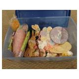 Tote of Assorted Easter Decor