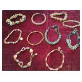 Jade, Brighton, Beaded Costume Jewelry Bracelets