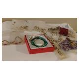 Jade Tie Bracelet/Assorted Bracelets and Beads