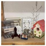 Shelf Lot of Home Decor