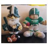 Michigan State Gnome & Plush Football Player