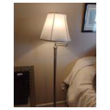 Silver Tone Floor Lamp