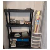 Plastic Shelf Storage & Contents