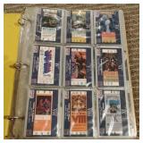 Binder of Football and Basketball Cards