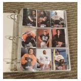 Binder of Football Cards
