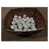 Basket of Assorted Golf Balls