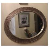 Decorative Oval Beveled  Wall Mirror