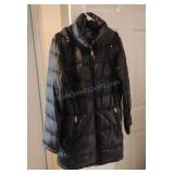 Ladies Andrew Marc Black Puffer Down Jacket XL