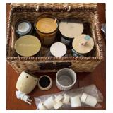 Basket of New & Used Candles