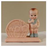 Vintage Ceramic Planter - chip on back