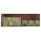 Decorative Glass Containers with Orbs