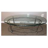 Glass Top Coffee Table 27x46x16 inches tall